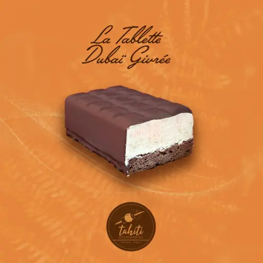 Bûche tablette Dubai Givrée 6 personnes